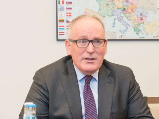 Kohtumine Euroopa Komisjoni asepresidendi Frans Timmermansiga